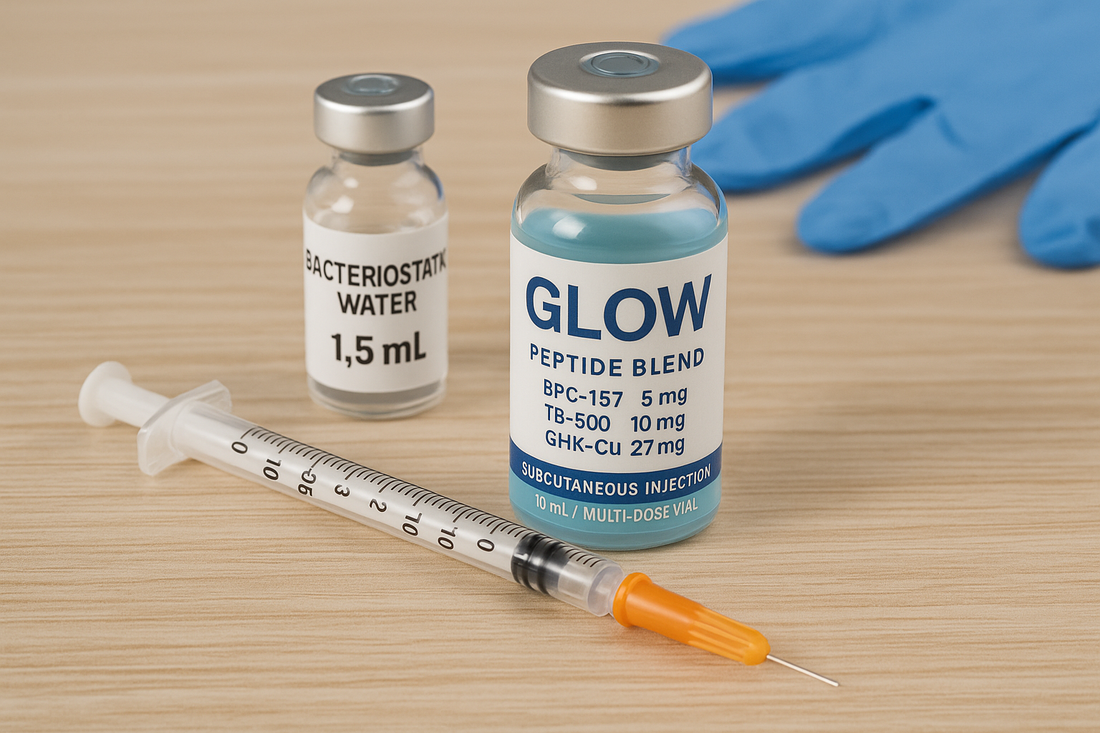 GLOW Peptide Therapy: BPC-157, TB-500 & GHK-Cu Benefits