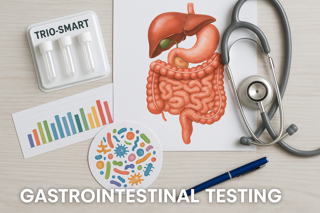 Comprehensive Gastrointestinal Testing: Trio-Smart, OAT, Gut Zoomer, and Food Zoomer Panels